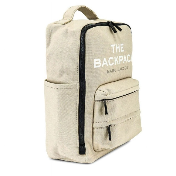 Marc Jacobs The Backpack, Canvas in Beige and Off White,Black Accents - Picture 2 of 10